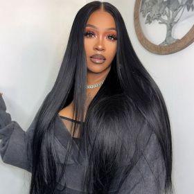 4x4 Lace Human Hair Wig Natural Color, Straight Texture, Density (Option: Natural Color-10inch)