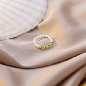 Fashion Personality Lady Thin Ring Versatile (Color: Green)
